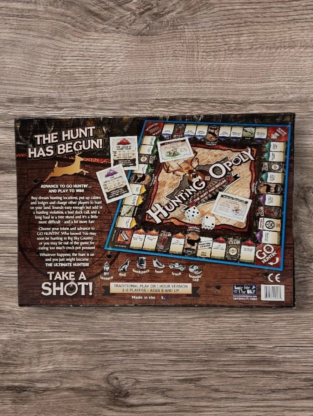 Hunting Opoly Monopoly Board Game By Late For The Sky 2-6 Players 8+